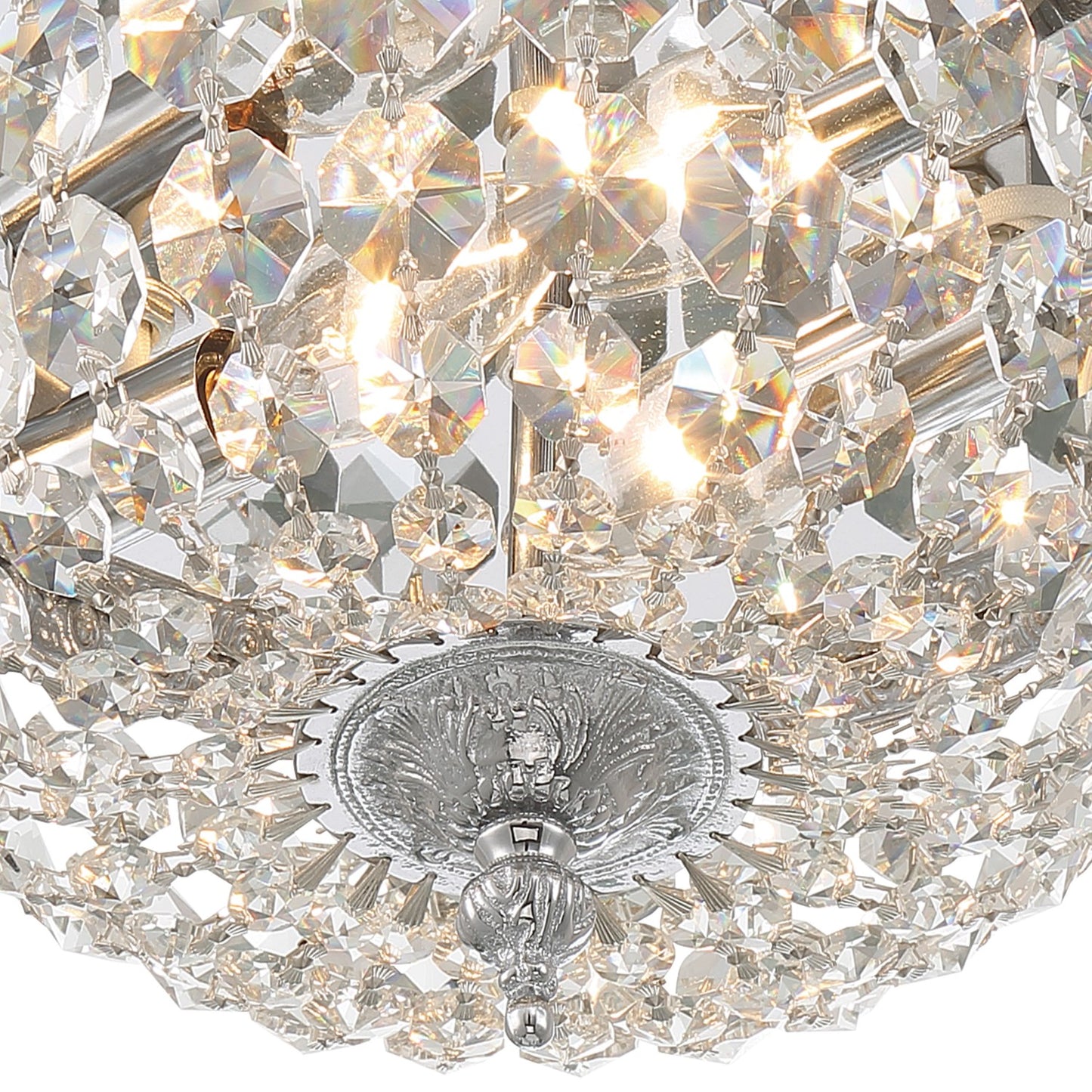 Crystorama 710-CL-I 2 Light Clear Italian Crystal Ceiling Mount - Parent