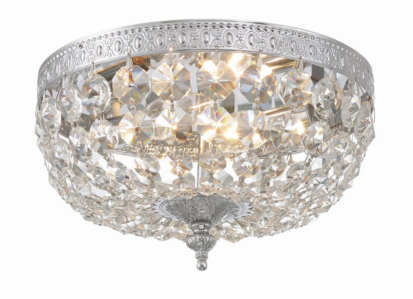 Crystorama 710-CL-MWP 2 Light Hand Cut Crystal Ceiling Mount - Parent