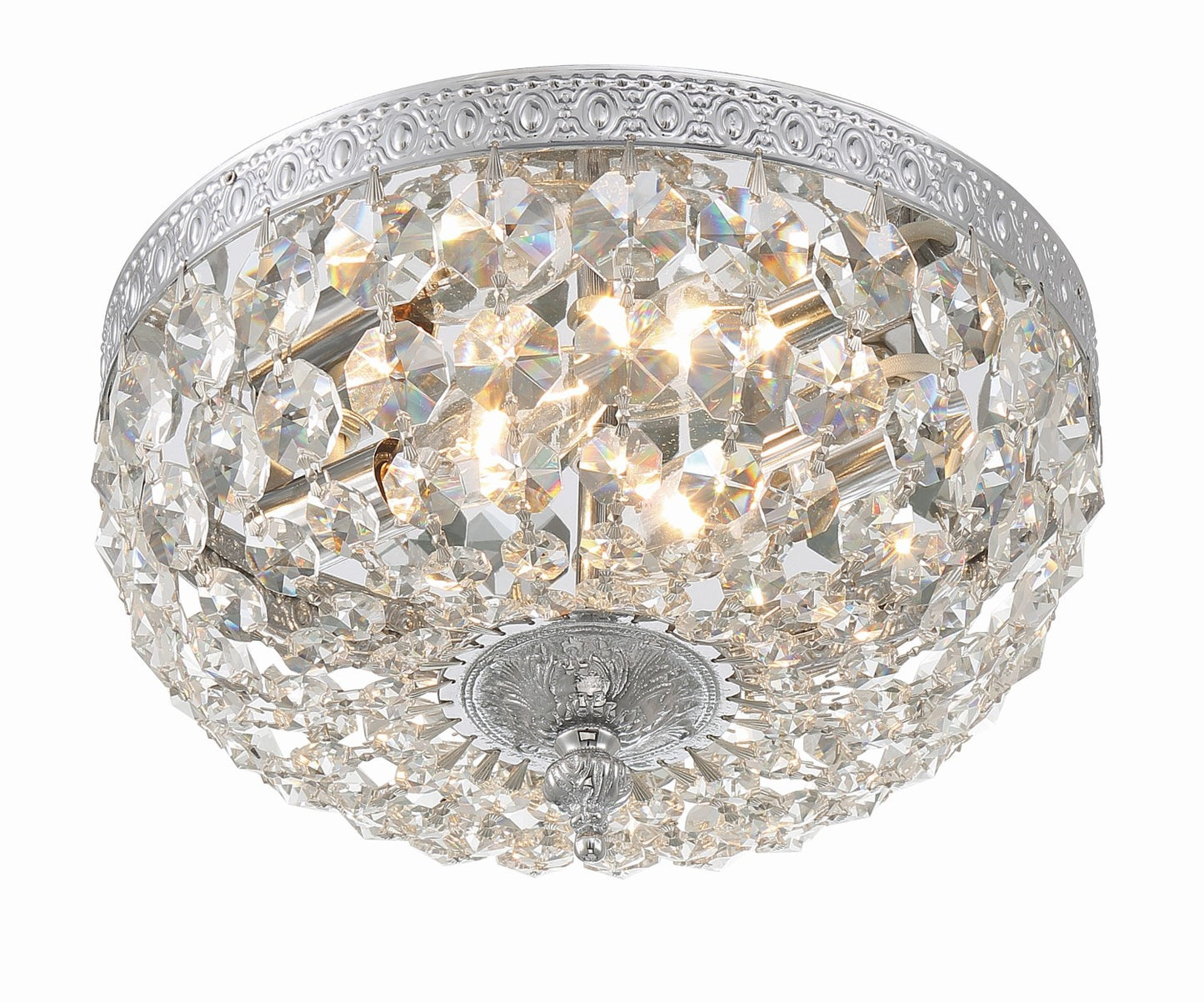 Crystorama 710-CL-MWP 2 Light Hand Cut Crystal Ceiling Mount - Parent