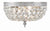 Crystorama 710-CL-MWP 2 Light Hand Cut Crystal Ceiling Mount - Parent
