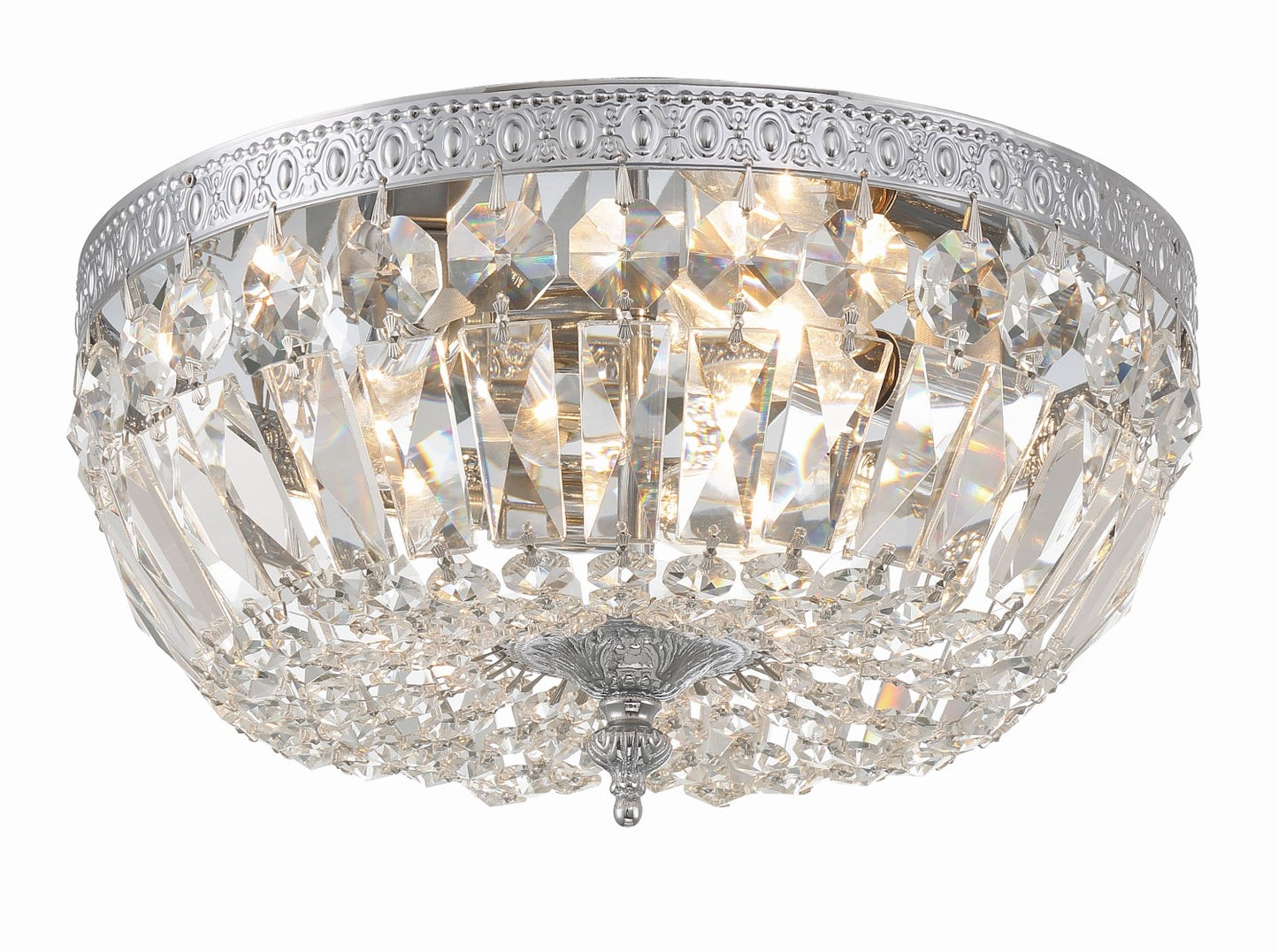 Crystorama 712-CL-I 3 Light Clear Italian Crystal Ceiling Mount - Parent