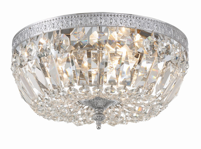 Crystorama 712-CL-MWP 3 Light Hand Cut Crystal Ceiling Mount - Parent