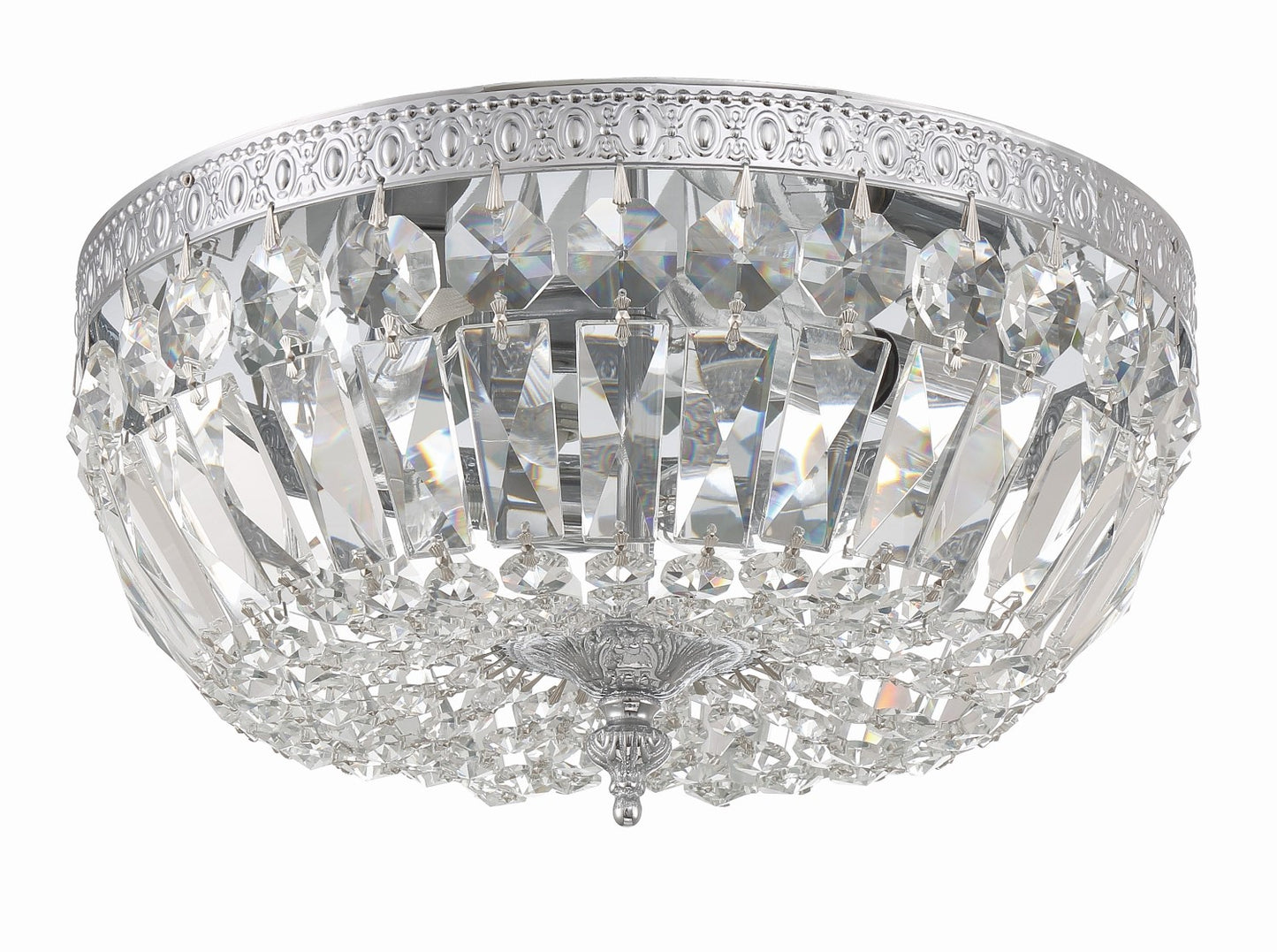 Crystorama 712-CL-MWP 3 Light Hand Cut Crystal Ceiling Mount - Parent