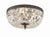 Crystorama 712-CL-I 3 Light Clear Italian Crystal Ceiling Mount