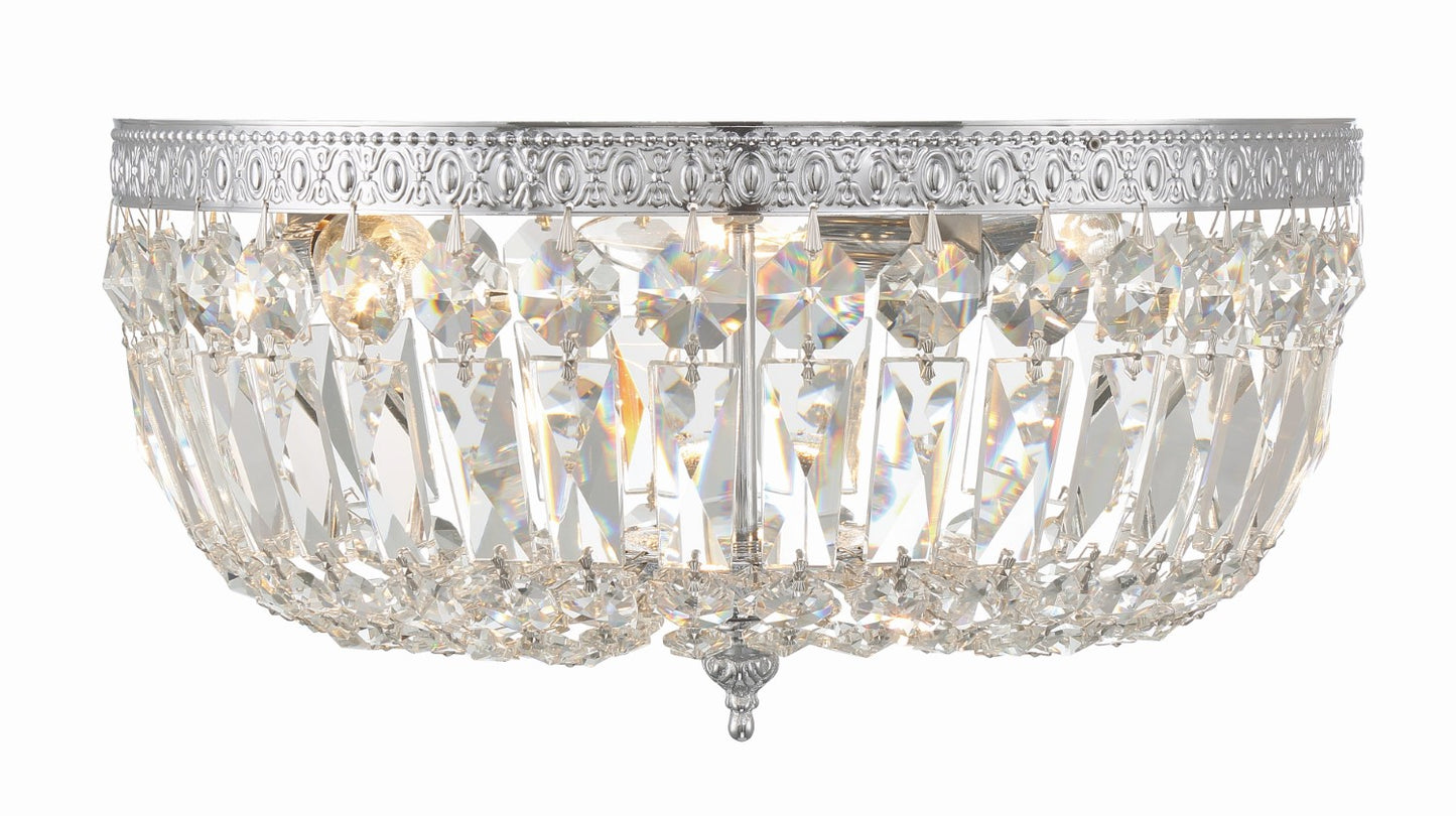 Crystorama 714-CL-SAQ 3 Light Spectra Crystal Ceiling Mount - Parent