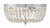 Crystorama 714-CL-SAQ 3 Light Spectra Crystal Ceiling Mount - Parent