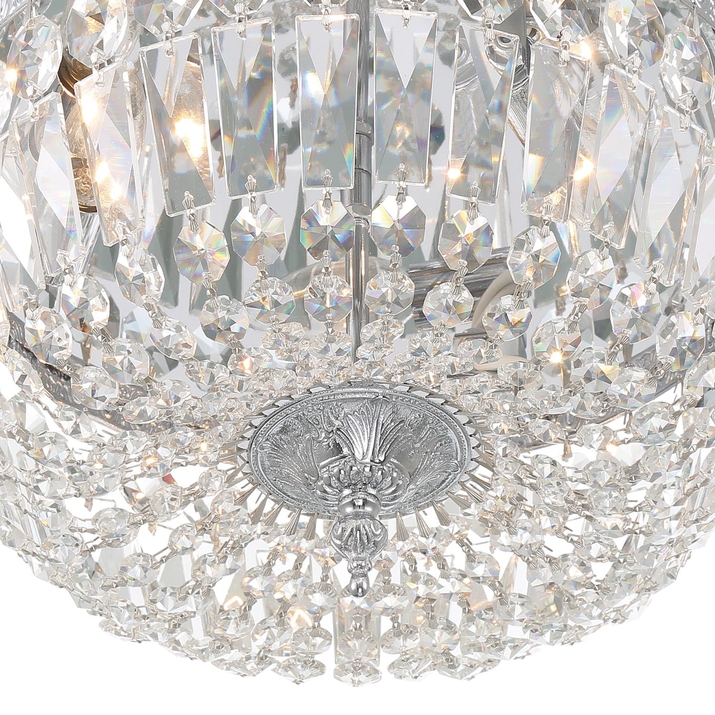 Crystorama 714-CL-SAQ 3 Light Spectra Crystal Ceiling Mount - Parent