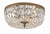 Crystorama 714-CL-SAQ 3 Light Spectra Crystal Ceiling Mount