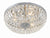 Crystorama 716-CL-MWP 3 Light Clear Hand Cut Ceiling Mount - Parent
