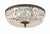 Crystorama 716-CL-SAQ 3 Light Spectra Crystal Ceiling Mount