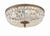 Crystorama 716-CL-SAQ 3 Light Spectra Crystal Ceiling Mount