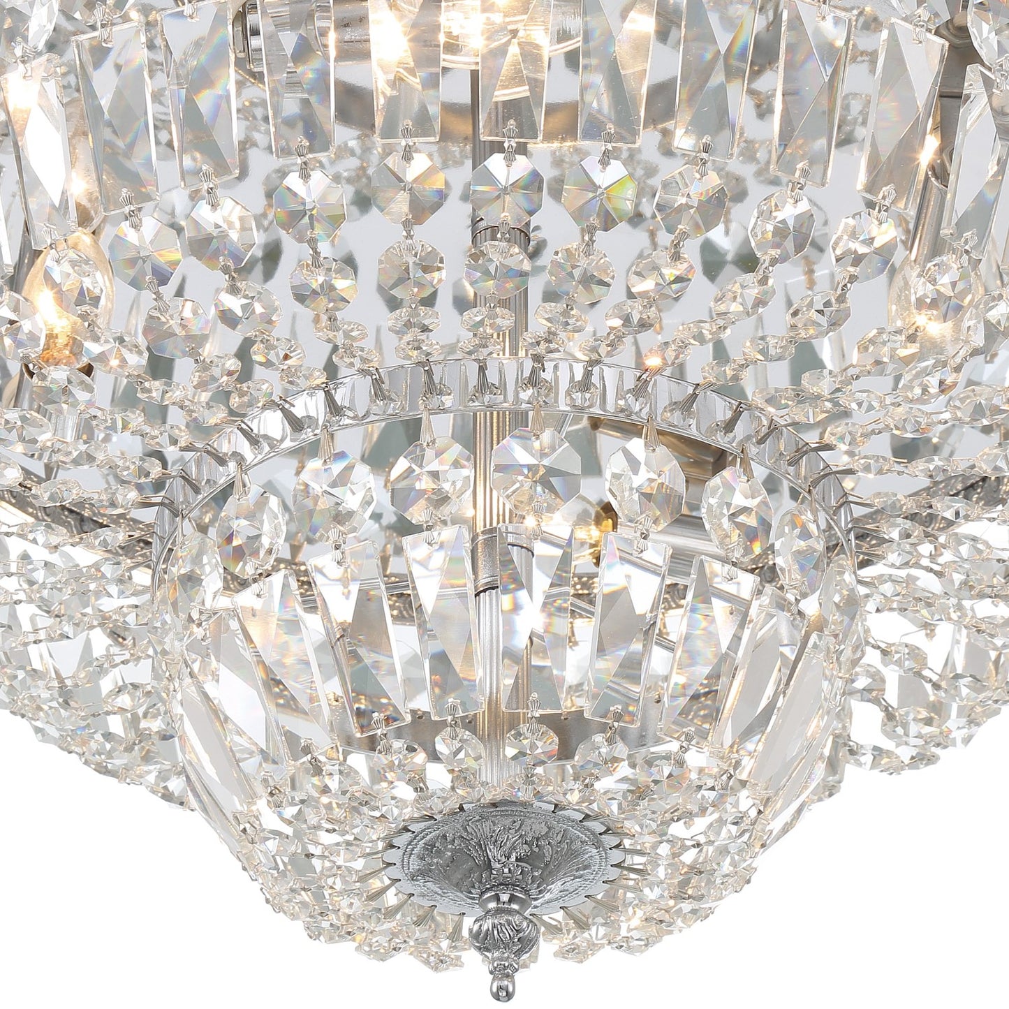 Crystorama 718-CL-SAQ 4 Light Spectra Crystal Ceiling Mount - Parent