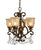 Crystorama 7504-BU-CL-MWP Norwalk 4 Light Clear Crystal Mini Chandelier - Bronze Umber
