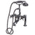 Barclay 7601-MC Deck Mount Tub Facuet With Cross Handles Hand Shower