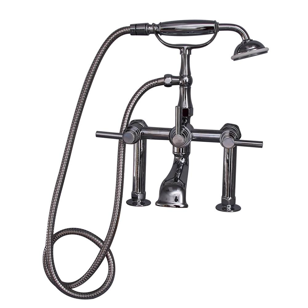 Barclay 7601-ML Deck Mount Tub Faucet With Lever Handles Hand Shower