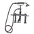 Barclay 7601-ML Deck Mount Tub Faucet With Lever Handles Hand Shower