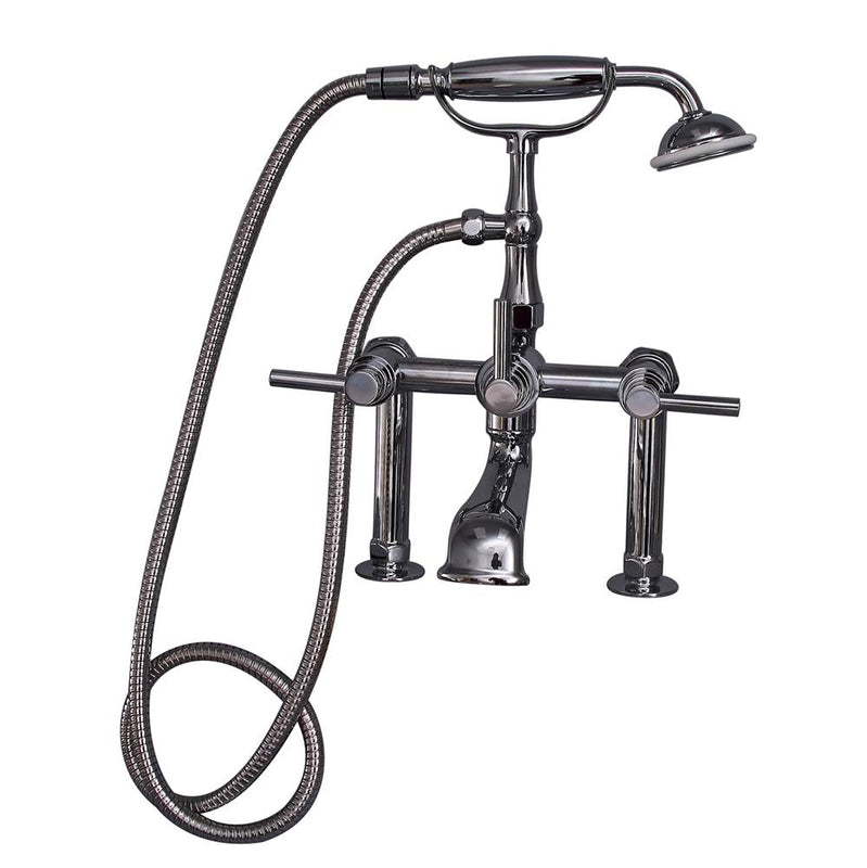 Barclay 7601-ML Deck Mount Tub Faucet With Lever Handles Hand Shower