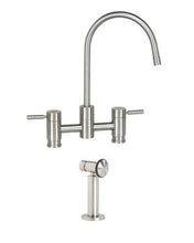 Load image into Gallery viewer, Waterstone 7800-1 Parche Bridge Faucet w/Side Spray