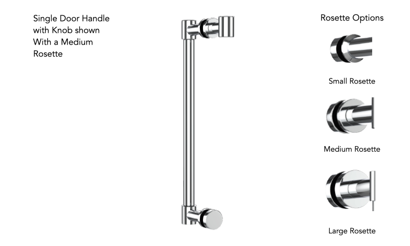 Neelnox ELO-SDKN6-MR Eloquence 6 Single Door Handle With Knob Medium Rosette - Parent