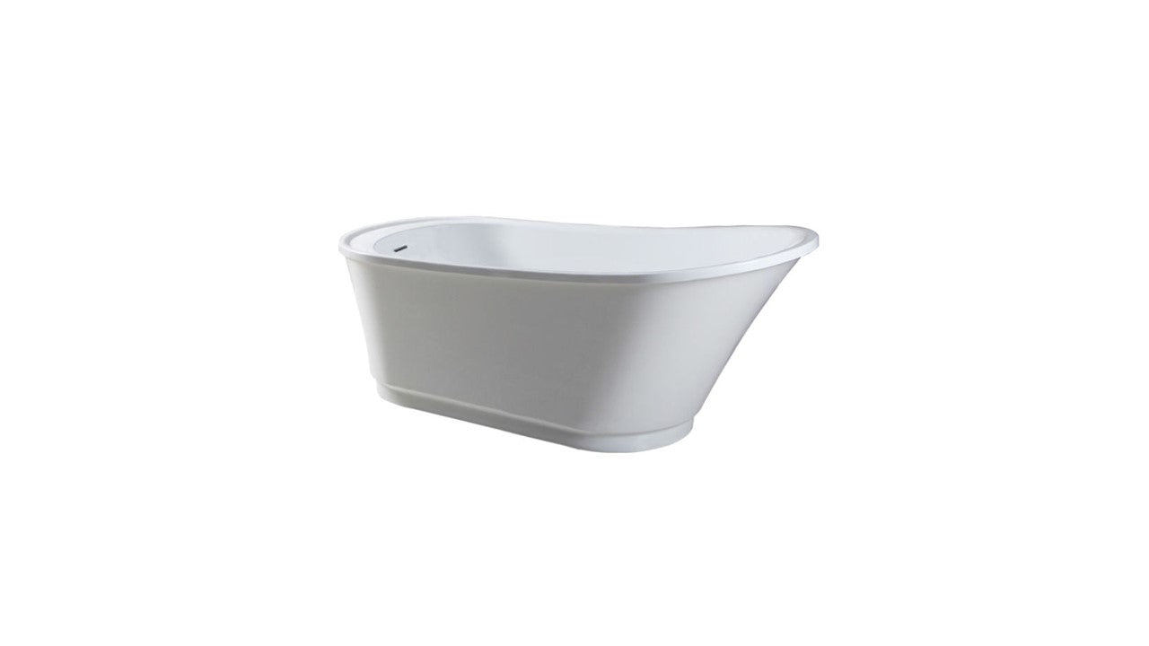 Trone 790047 Bella 66"x 30" Freestanding Soaker Tub - White