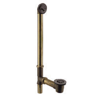 Westbrass 7921817 Trip Lever Closure with Beehive Grid Bath Waste - 22 in. Make-Up, 17 Ga. Tubing - Parent