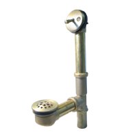 Westbrass 79220 Trip Lever Closure with Beehive Grid Bath Waste - 14 in. Make-Up, 20 Ga. Tubing - Parent