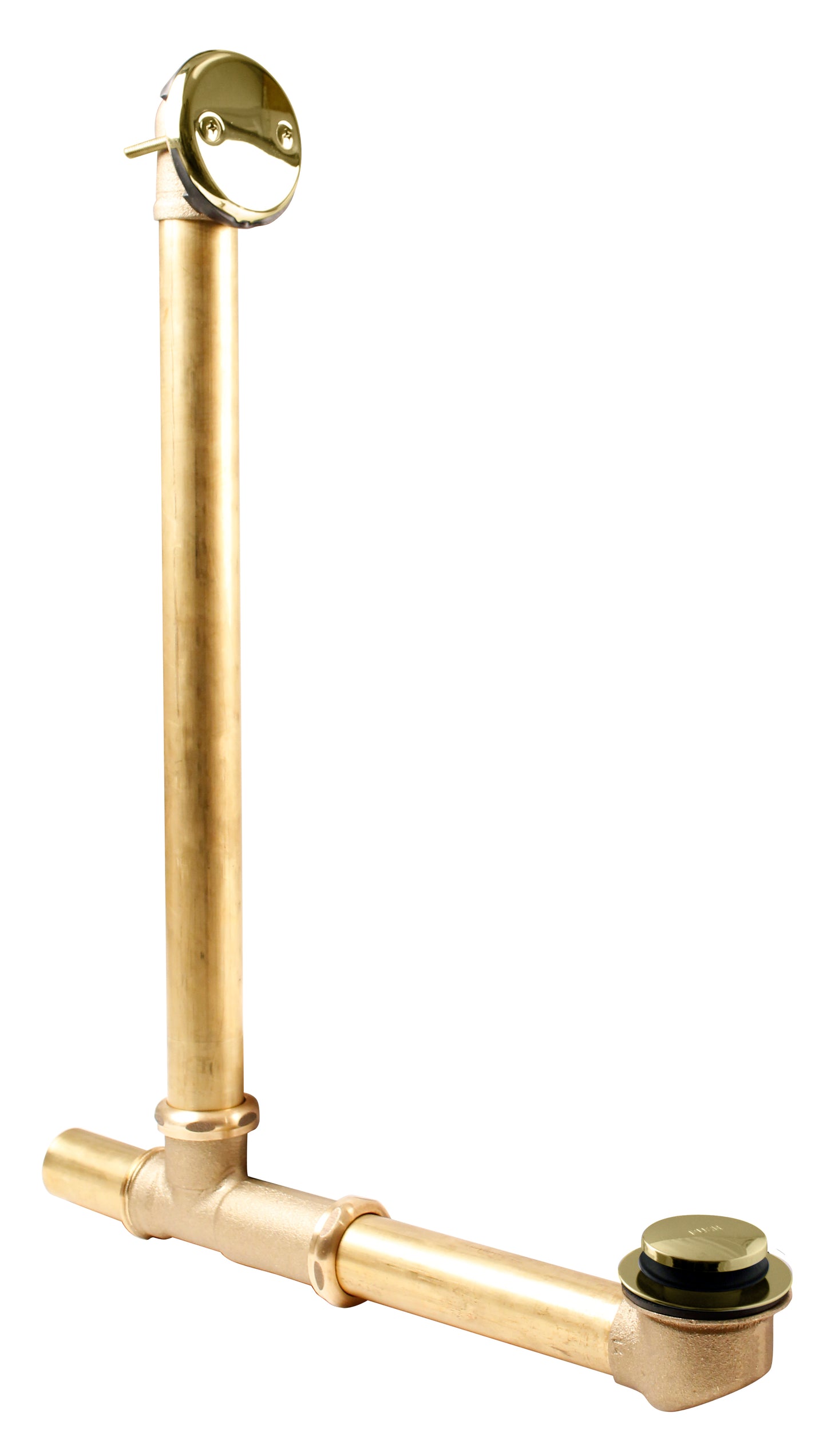 Westbrass 7931817-AF Above Floor Overflow with Tip-Toe Trim and 2-Hole Overflow Cover - Parent