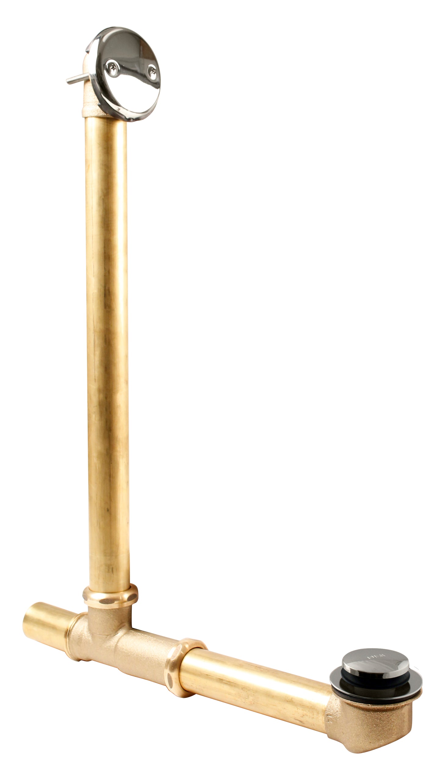 Westbrass 7931817-AF Above Floor Overflow with Tip-Toe Trim and 2-Hole Overflow Cover