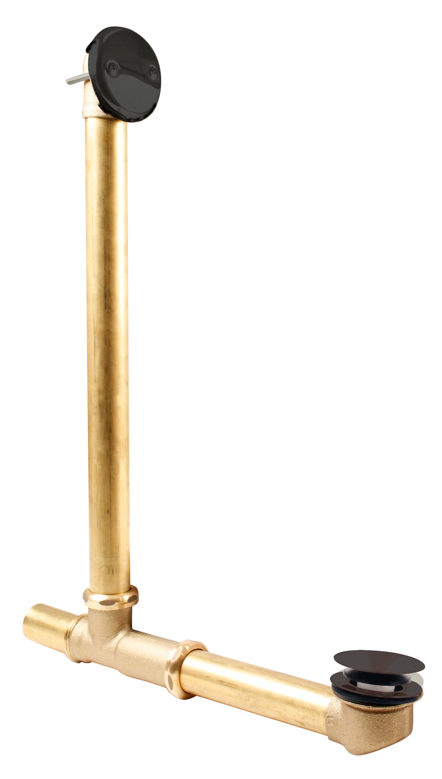 Westbrass 7931817-AF Above Floor Overflow with Tip-Toe Trim and 2-Hole Overflow Cover