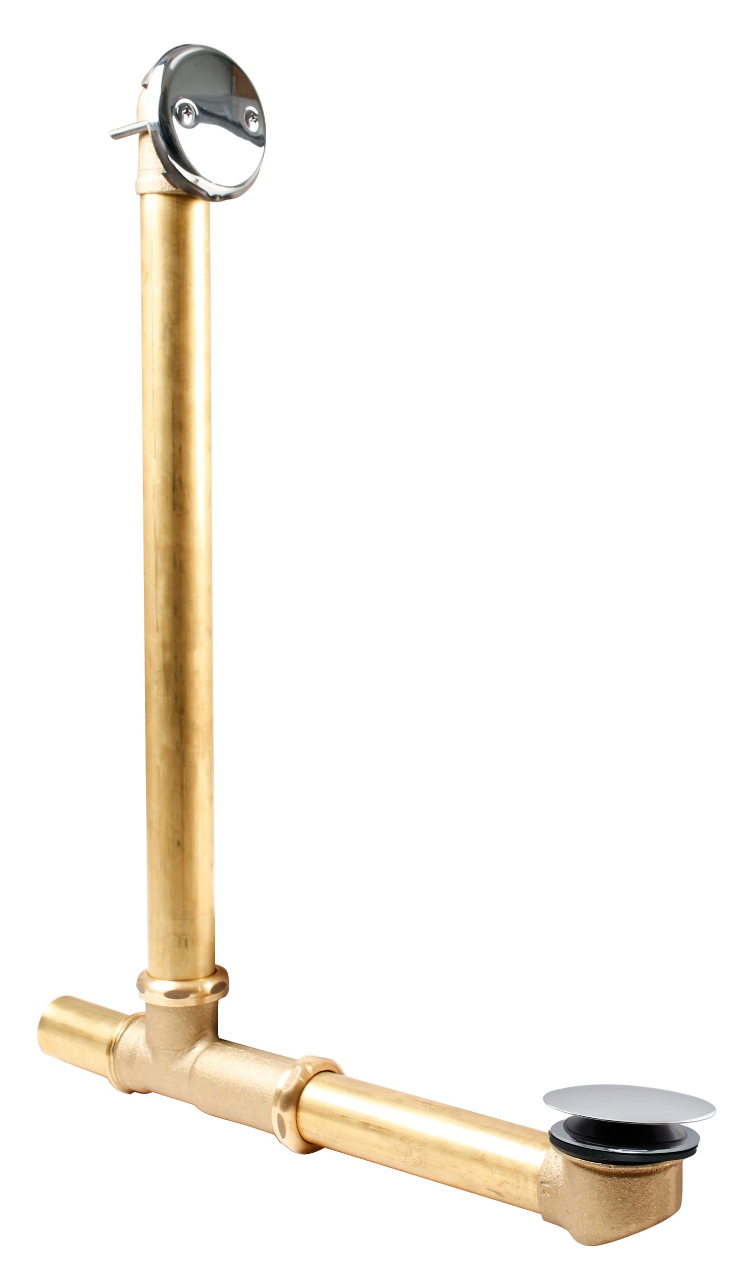 Westbrass 7931817-AF Above Floor Overflow with Tip-Toe Trim and 2-Hole Overflow Cover
