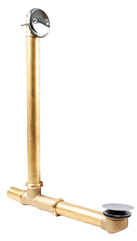 Westbrass 7931817-AF Above Floor Overflow with Tip-Toe Trim and 2-Hole Overflow Cover