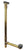 Westbrass 7931817BJLD 22 in. Ball Joint Linear Overflow with ADA Approved Tip-Toe Drain