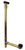 Westbrass 7931817BJLD 22 in. Ball Joint Linear Overflow with ADA Approved Tip-Toe Drain