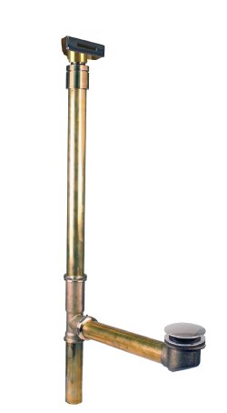Westbrass 7931817BJLD 22 in. Ball Joint Linear Overflow with ADA Approved Tip-Toe Drain - Parent