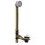 Westbrass 7931817CHM Patented Deep Soak Closing overflow with ADA Approved Tip-Toe Drain