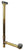 Westbrass 7931817LD 22 in. Linear Overflow with ADA Approved Tip-Toe Drain