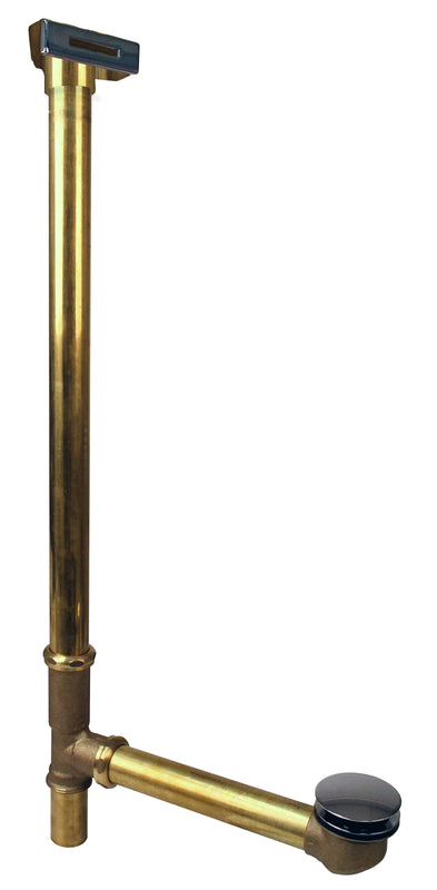 Westbrass 7931817LD 22 in. Linear Overflow with ADA Approved Tip-Toe Drain