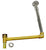 Westbrass 7932420BJHRDC Brass Direct Outlet Semi-Exposed Waste and Overflow with Ball Joint and Tip-Toe Drain