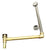 Westbrass 7932420HRDC Brass Direct Outlet Semi-Exposed Waste and Overflow with  Tip-Toe Drain