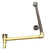 Westbrass 7932420HRDC Brass Direct Outlet Semi-Exposed Waste and Overflow with  Tip-Toe Drain