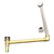 Westbrass 7932420HRDC Brass Direct Outlet Semi-Exposed Waste and Overflow with  Tip-Toe Drain