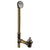 Westbrass 7941817H Illusionary Lift and Turn Bath Waste and Overflow with 17 gauge Brass Tubes and Cast Brass Tee and Elbows