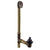 Westbrass 7941817H Illusionary Lift and Turn Bath Waste and Overflow with 17 gauge Brass Tubes and Cast Brass Tee and Elbows