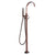 Barclay 7954-ML Dixville Free Standing Faucet With Metal Lever handles
