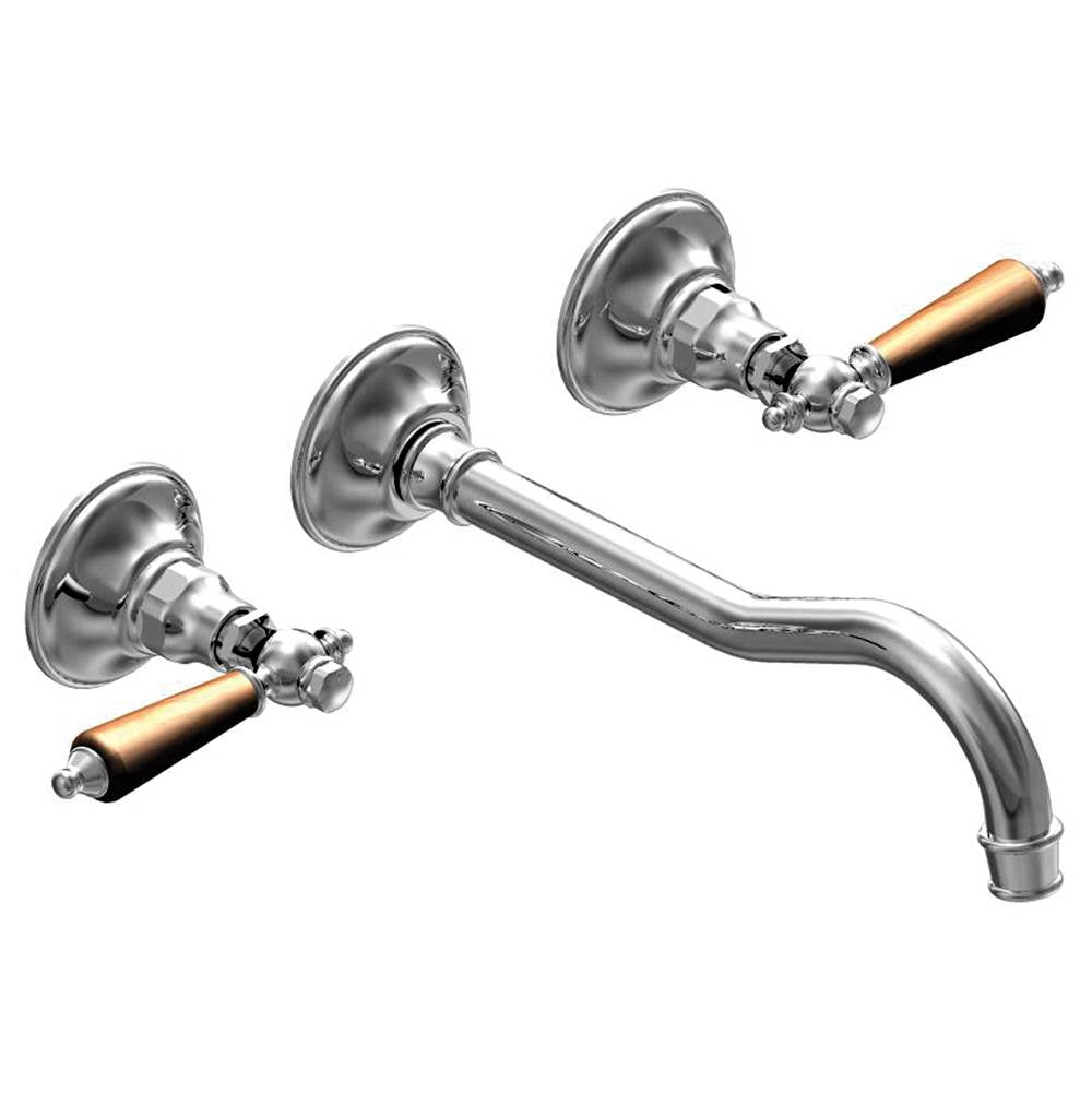 Franz Viegener FV203/58W.0 Revere Wood Wall - Mounted Lavatory Faucet, Less Drain Assembly, Trim Only