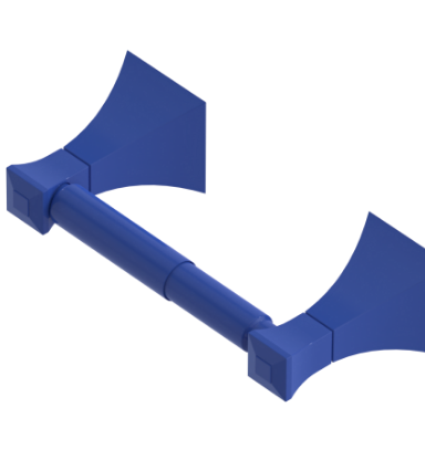 Rubinet 7EIC0 Toilet Paper Holder (Double Post)