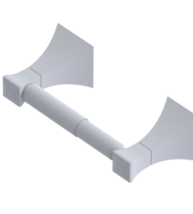 Rubinet 7EIC0 Toilet Paper Holder (Double Post)