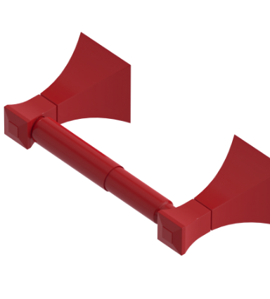 Rubinet 7EIC0 Toilet Paper Holder (Double Post)
