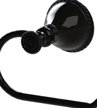 Rubinet 7FET0 Toilet Paper Holder (Single Post)