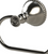 Rubinet 7FET0 Toilet Paper Holder (Single Post)